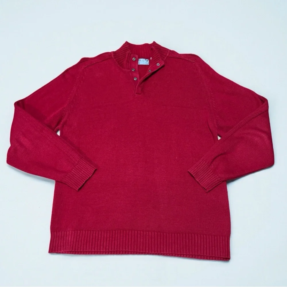 Oscar De La Renta Men’s 1/4 Snap Sweater Size Large